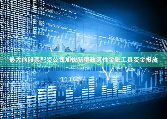 最大的股票配资公司加快新型政策性金融工具资金投放